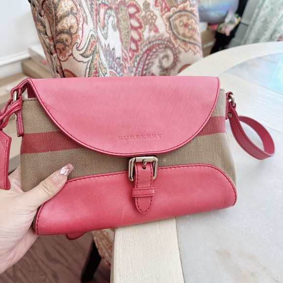 Burberry Canvas Check Henham Small Crossbody Bag/Purse - Picture 3 of 12